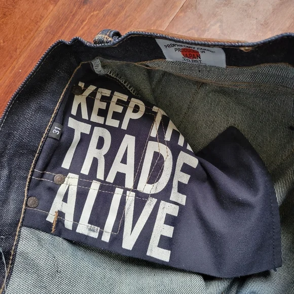 Rogue Territory RGT Selvedge Jeans 31x35 Raw Denim Blue